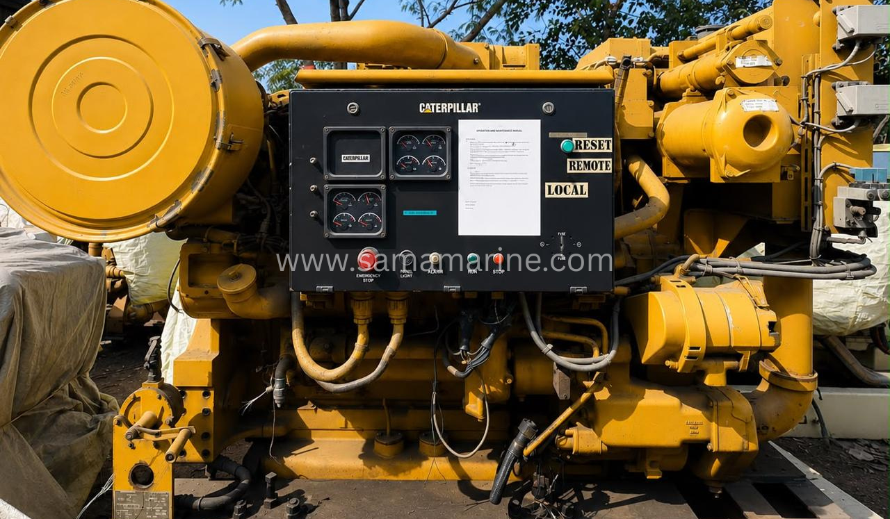 Caterpillar 3508B Marine Engine for sale 7000 hours on the engine