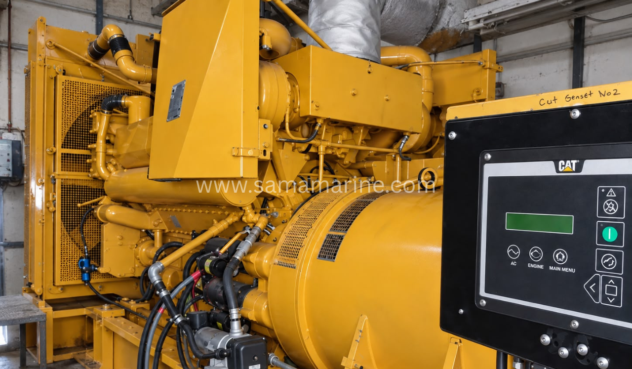 Low Hours Caterpillar D348 Generator set for sale